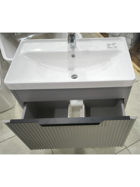 Подвесная тумба Ламис в комплекте с раковиной Selina (700 мм)